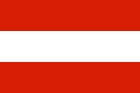 Die Flagge von Oesterreich